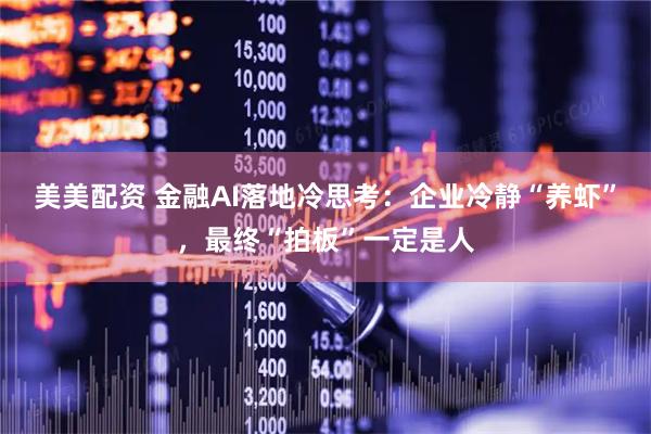 美美配资 金融AI落地冷思考：企业冷静“养虾”，最终“拍板”一定是人